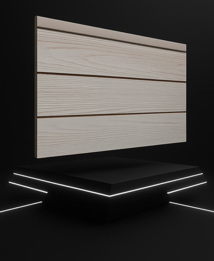 Cedar or Walnut Patterned Fiber Cement Board with Joint