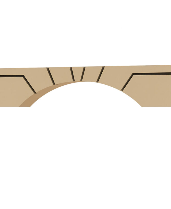 Decorative Arch Crown Element with Groove Details-STC 0007