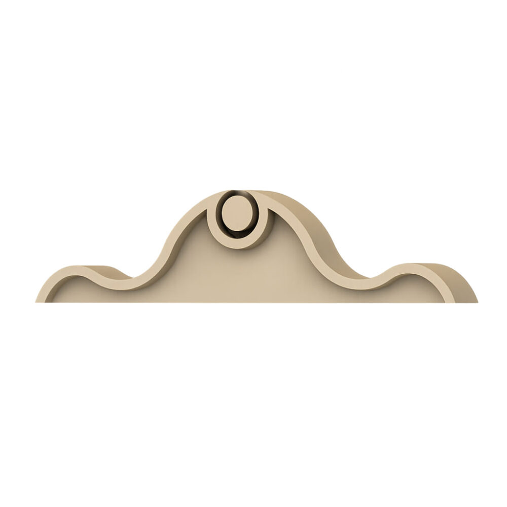 Ornamental Pediment Crown Element - STU 0001