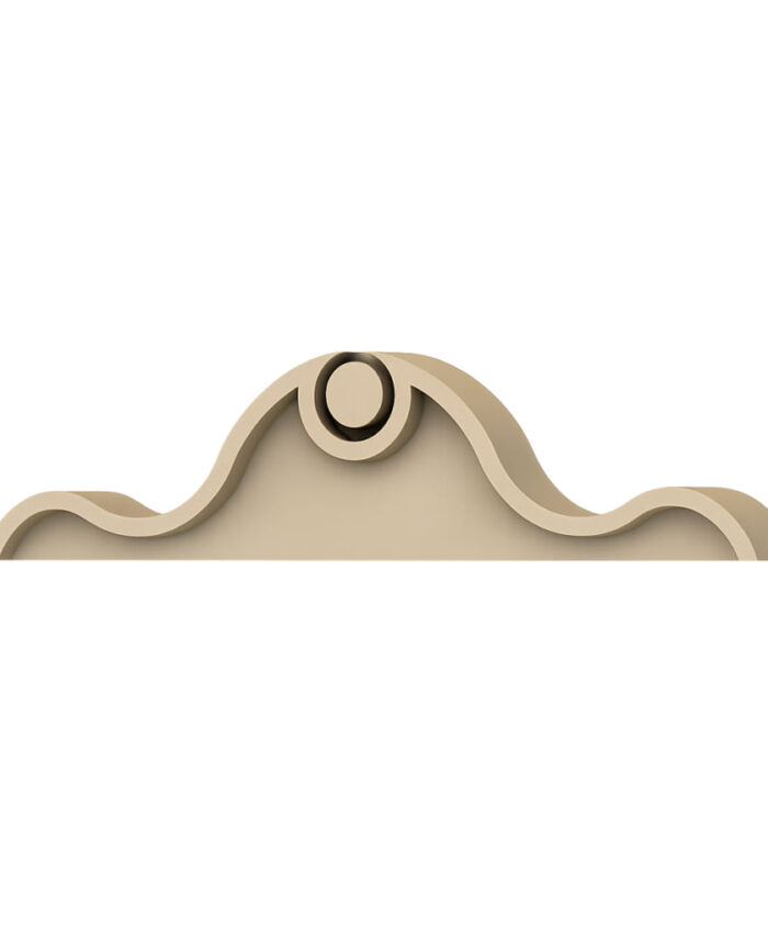 Ornamental Pediment Crown Element - STU 0001