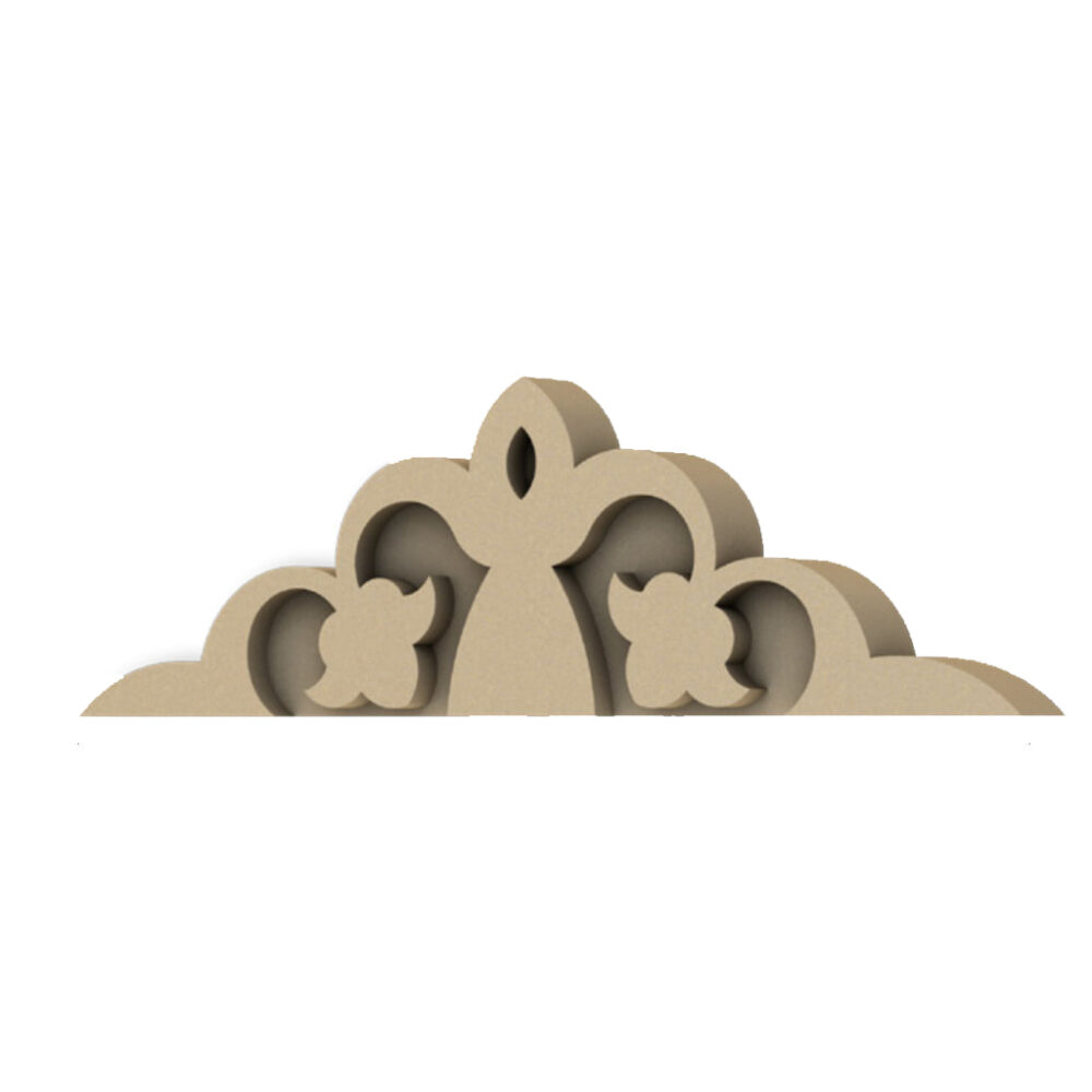 Ornamental Pediment Crown Element - STU 0003