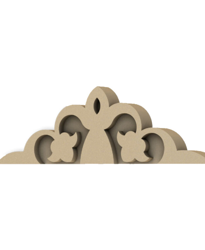 Ornamental Pediment Crown Element - STU 0003