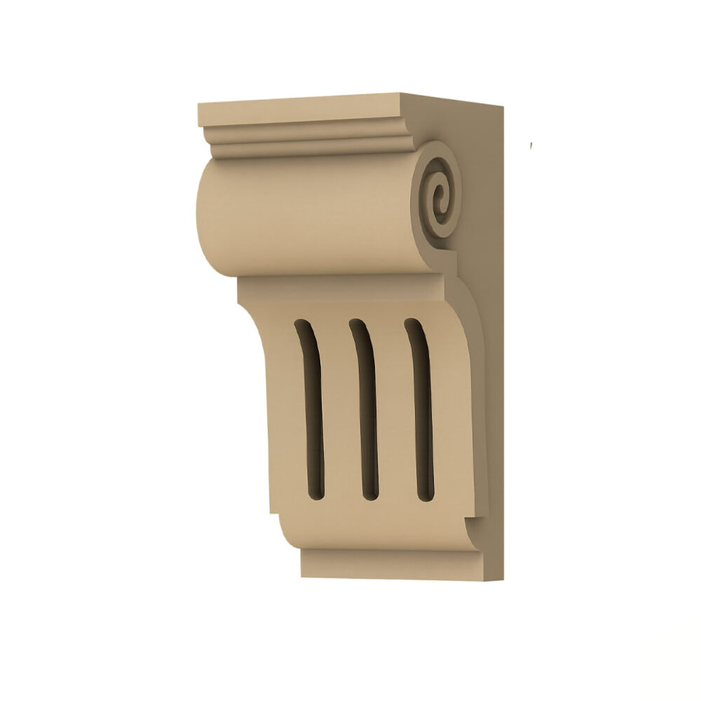 SPY-0007 – Decorative Wall Corbel with Spiral Volute