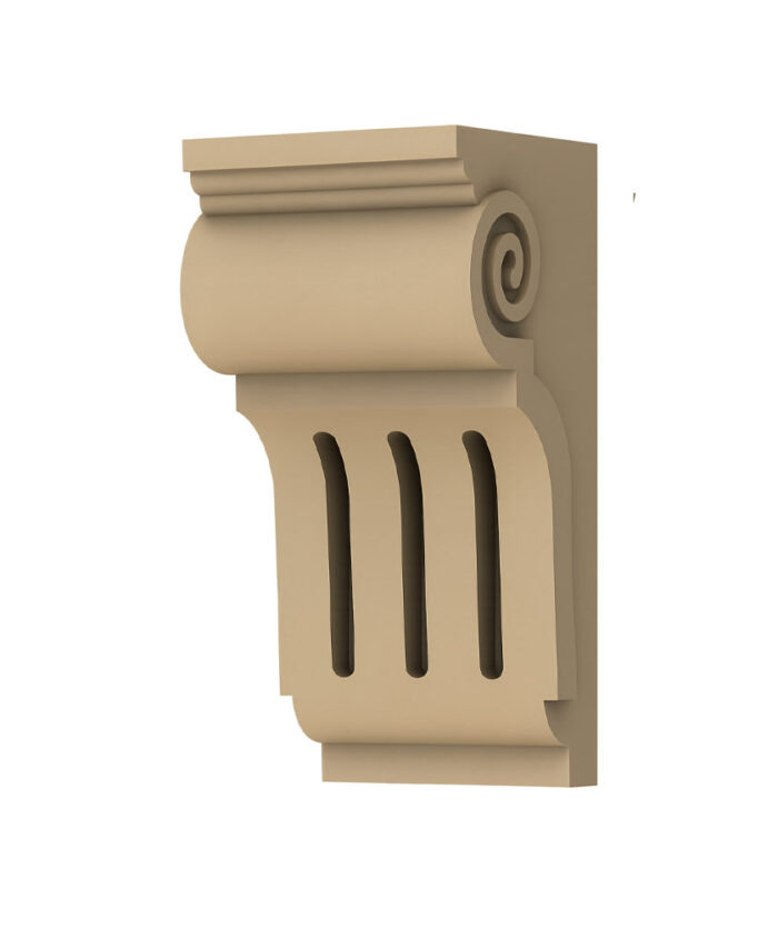 SPY-0007 – Decorative Wall Corbel with Spiral Volute