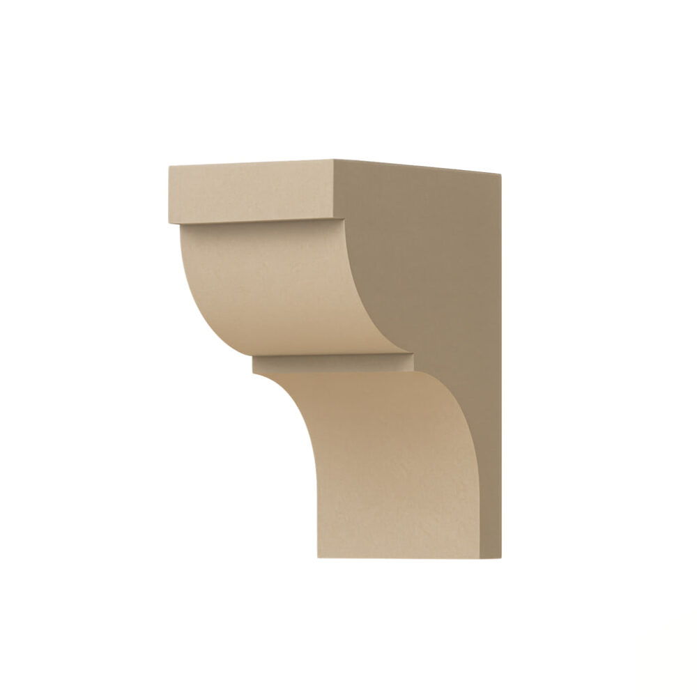 SPY-0002 – Compact Smooth Double-Curve Decorative Bracket (Corbel)