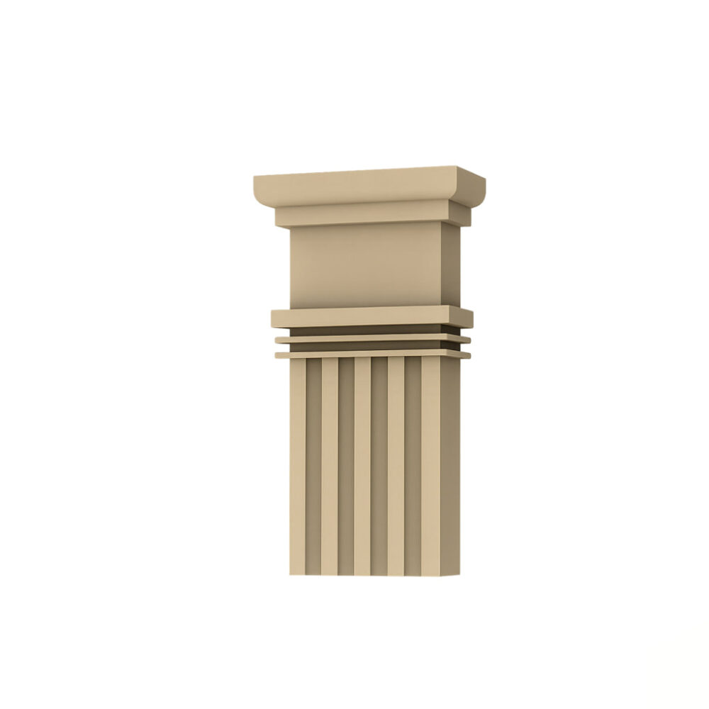 SSB-0401 – Classical Ribbed Pilaster Head (Corbel)