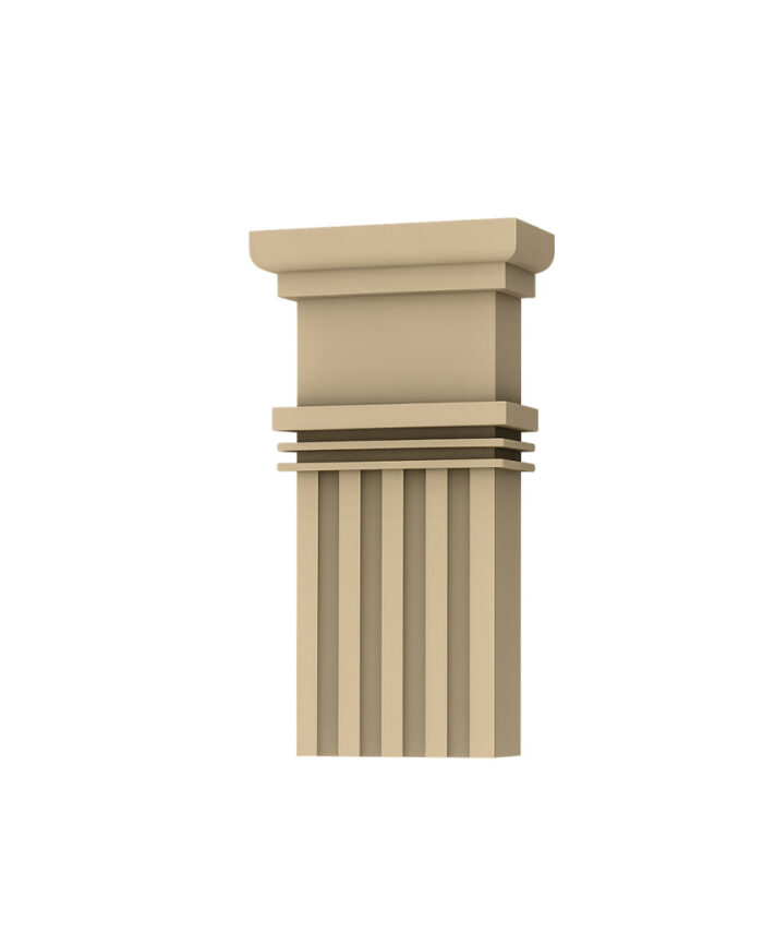 SSB-0401 – Classical Ribbed Pilaster Head (Corbel)