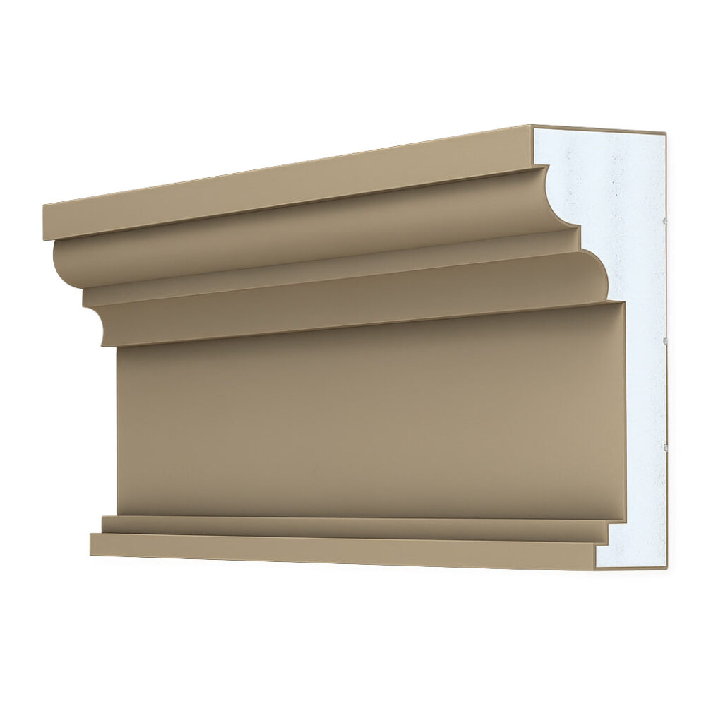 SKS-0016 – Decorative Cornice Profile with Triple Curves