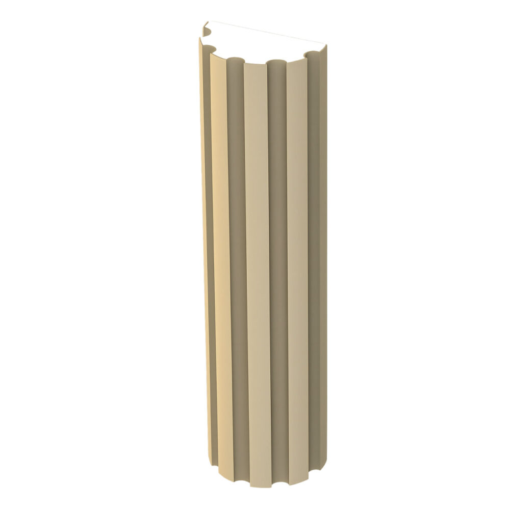 SST-0201 – 25×12.5 cm Fluted Half-Round Column